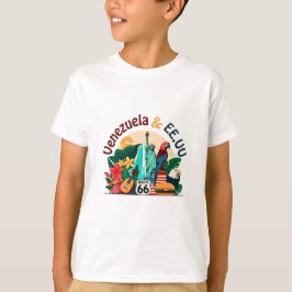 Hispanic Heritage – Venezuela & USA Design Tシャツ