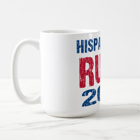 Hispanics for Rubio 2028 コーヒーマグカップ (左)