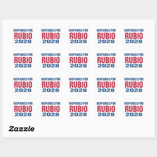 Hispanics for Rubio 2028 スクエアシール (シート)