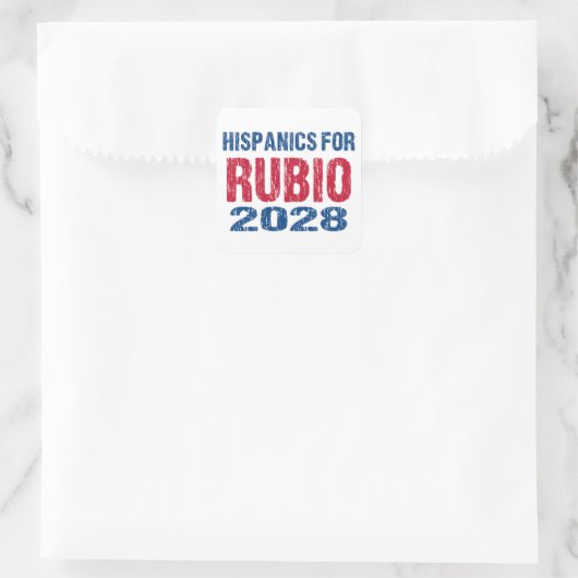 Hispanics for Rubio 2028 スクエアシール (バッグ)