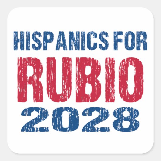 Hispanics for Rubio 2028 スクエアシール (正面)