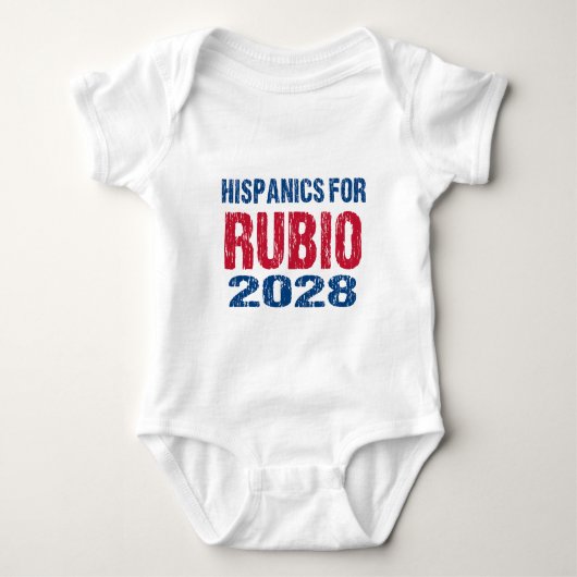 Hispanics for Rubio 2028 ベビーボディスーツ (正面)