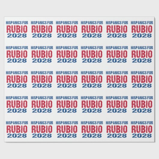 Hispanics for Rubio 2028 ラッピングペーパー (フラット)