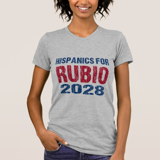 Hispanics for Rubio 2028 Tシャツ (正面)