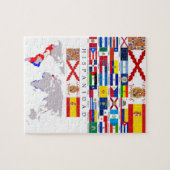 HISPANIDAD orígen con mapa. Puzzle ジグソーパズル (横)