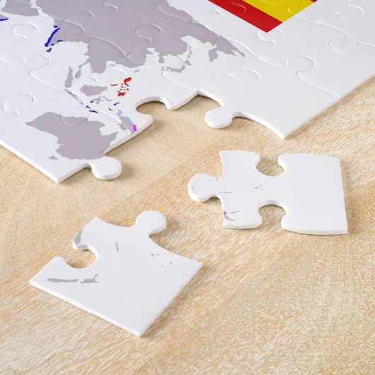 HISPANIDAD orígen con mapa. Puzzle ジグソーパズル (側面)