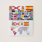 HISPANIDAD orígen con mapa. Puzzle ジグソーパズル (縦)