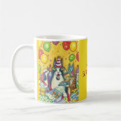 Hiss N' Fitz Cats誕生日MUG *カスタマイズ文字 コーヒーマグカップ (左)