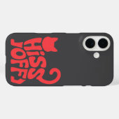"Hiss Off – 猫のタイポグラフィーデザイン" Case-Mate iPhoneケース (裏面 (横))