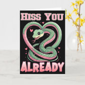 Hiss You Already Cute Snake Card カード (黄色い花)