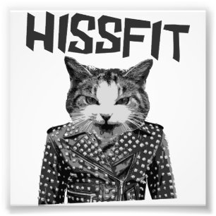 Hissfitの反逆の不適当な物の子猫猫 フォトプリント