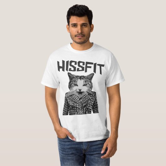 Hissfitの反逆の不適当な物の子猫猫 Tシャツ (正面フル)
