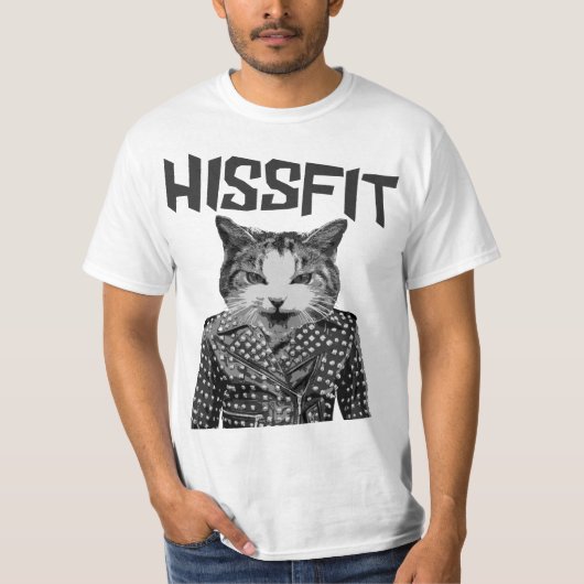 Hissfitの反逆の不適当な物の子猫猫 Tシャツ (正面)
