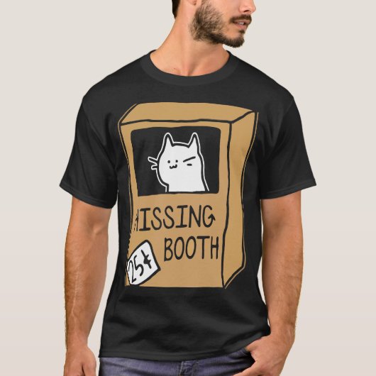 Hissing Booth Kitten Kitty Cat Furmom Furdad For C Tシャツ (正面)