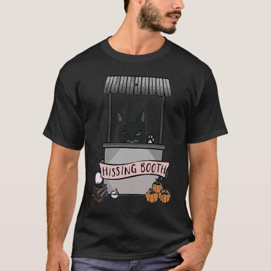 Hissing Booth Kitten Kitty Cat Furmom Furdad For C Tシャツ (正面)