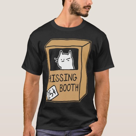 Hissing Booth Kitten Kitty Cat Furmom Furdad For C Tシャツ (正面)