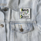 HiSStory黒い正方形ボタン 缶バッジ (インサイチュ)