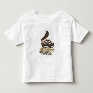「Histoire Naturelle」からのスカンク、 トドラーTシャツ
