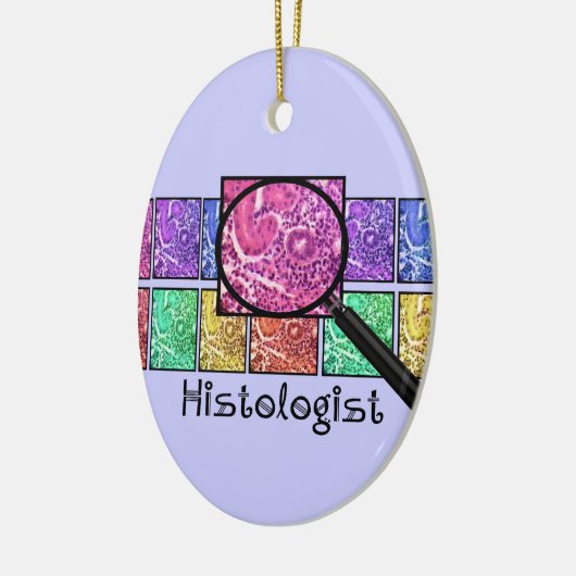 Histologistのギフトによって拡大される細胞のデザイン セラミックオーナメント (左)