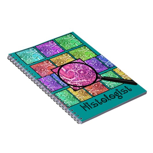Histologistのギフトによって拡大される細胞のデザイン ノートブック (右側)