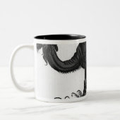 「Historial Animaliumからのヒトコブラクダ、 ツートーンマグカップ (左)