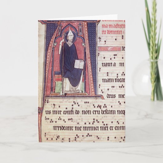 Historiatedのイニシャル「A ノートカード (正面)