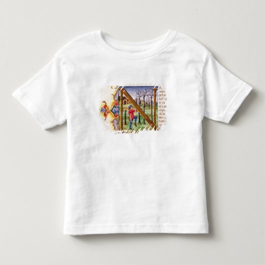 Historiatedのイニシャル「N トドラーTシャツ (正面)