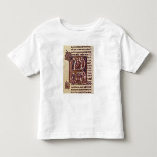 Historiatedのイニシャル「R トドラーTシャツ