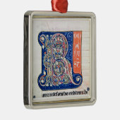 Historiatedのイニシャル「R」2 メタルオーナメント (右)