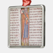 HistoriatedのイニシャルElimelechを描写している「私」 メタルオーナメント (左)