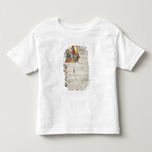 historiatedの音符のページ トドラーTシャツ (正面)