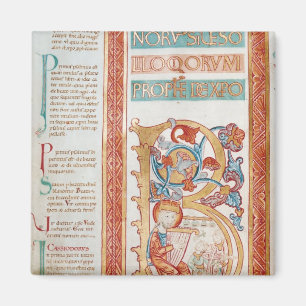 Historiatedは王を描写するデイヴィッド「B」に署名します マグネット
