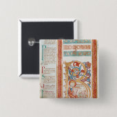 Historiatedは王を描写するデイヴィッド「B」に署名します 缶バッジ (正面&裏面)