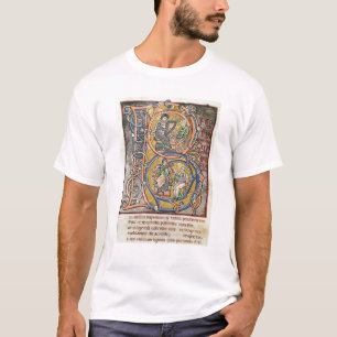 Historiatedは王を描写するデイヴィッド「B」に署名します Tシャツ