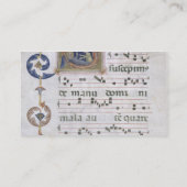 historiatedイニシャルの」DEPの氏564 f.13vのページ 名刺 (裏面)