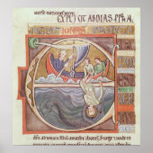Historiated initial 'E' depicting Jonah ポスター (正面)
