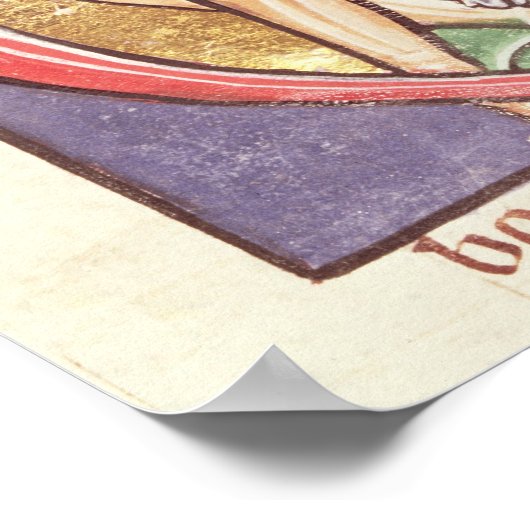 Historiated initial 'V' depicting Amos ポスター (角)