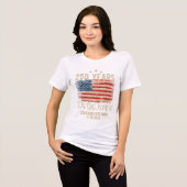 Historic 250 Years USA Tee – We the People & Gold トライブレンドTシャツ (正面全面)