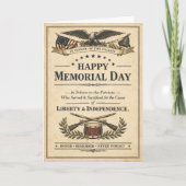 Historic Americana Proclamation Memorial Day カード (正面)