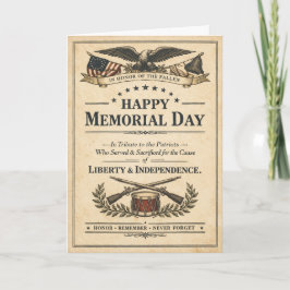 Historic Americana Proclamation Memorial Day カード