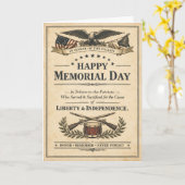 Historic Americana Proclamation Memorial Day カード (黄色い花)