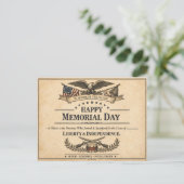 Historic Americana Proclamation Memorial Day シーズンポストカード (スタンド正面)