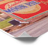 Historic Ben Wheeler Sign 24x10へようこそ ポスター (角)