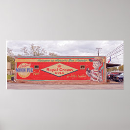 Historic Ben Wheeler Sign 24x10へようこそ ポスター