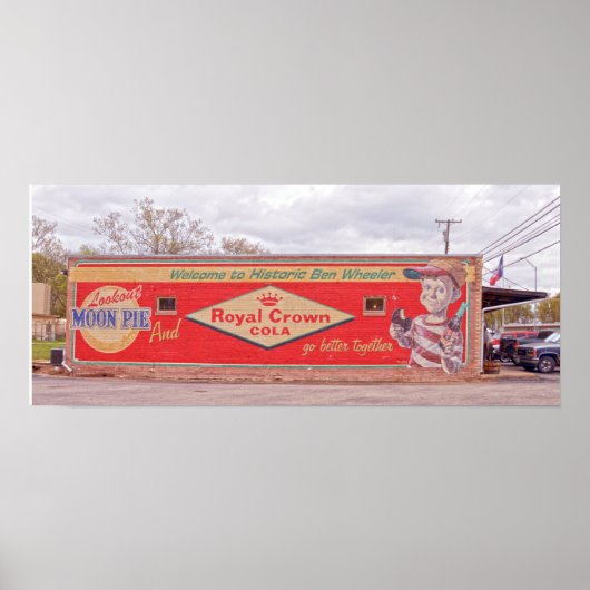 Historic Ben Wheeler Sign 24x10へようこそ ポスター (正面)