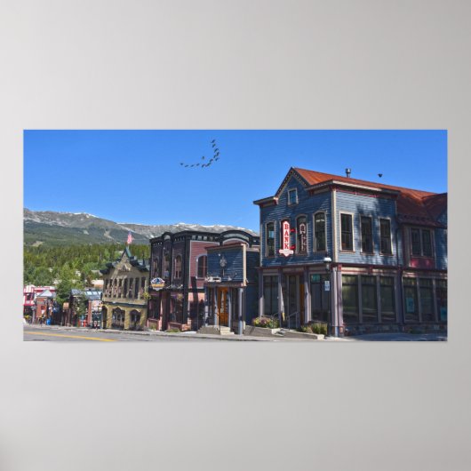 Historic Breckenridge Street, Colorado ポスター (正面)