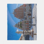 Historic city center in Riga, Latvia フリースブランケット (正面)