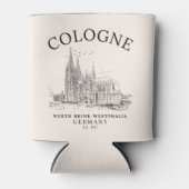 Historic Cologne Cathedral Germany Scenery 缶クーラー (正面)