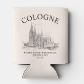 Historic Cologne Cathedral Germany Scenery 缶クーラー (裏面)