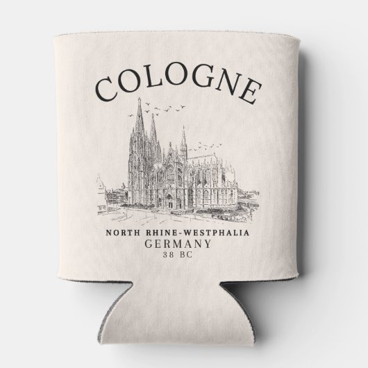 Historic Cologne Cathedral Germany Scenery 缶クーラー (裏面)